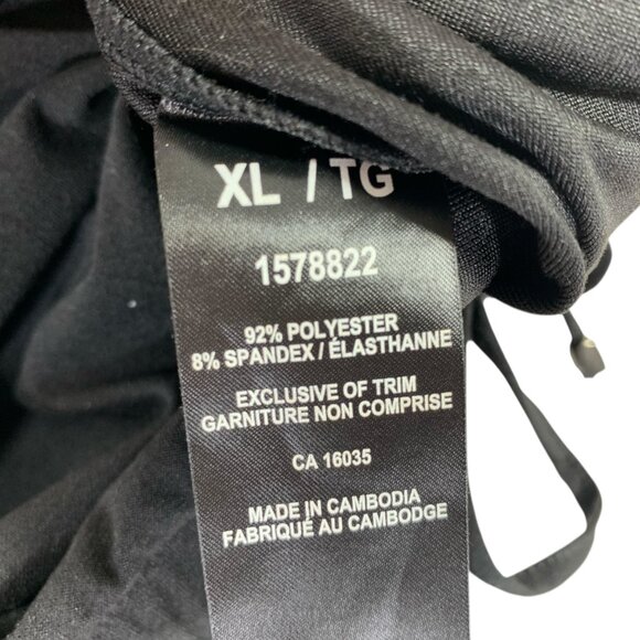 curvy, plus size black jumpsuit Deep V neckline size xl Sansara - Picture 14 of 15